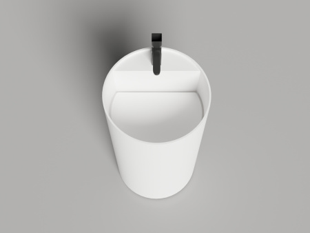 Раковина из искусственного камня S-Stone Salini ARMONIA 130421TMF 50х50 напольная цвет белый